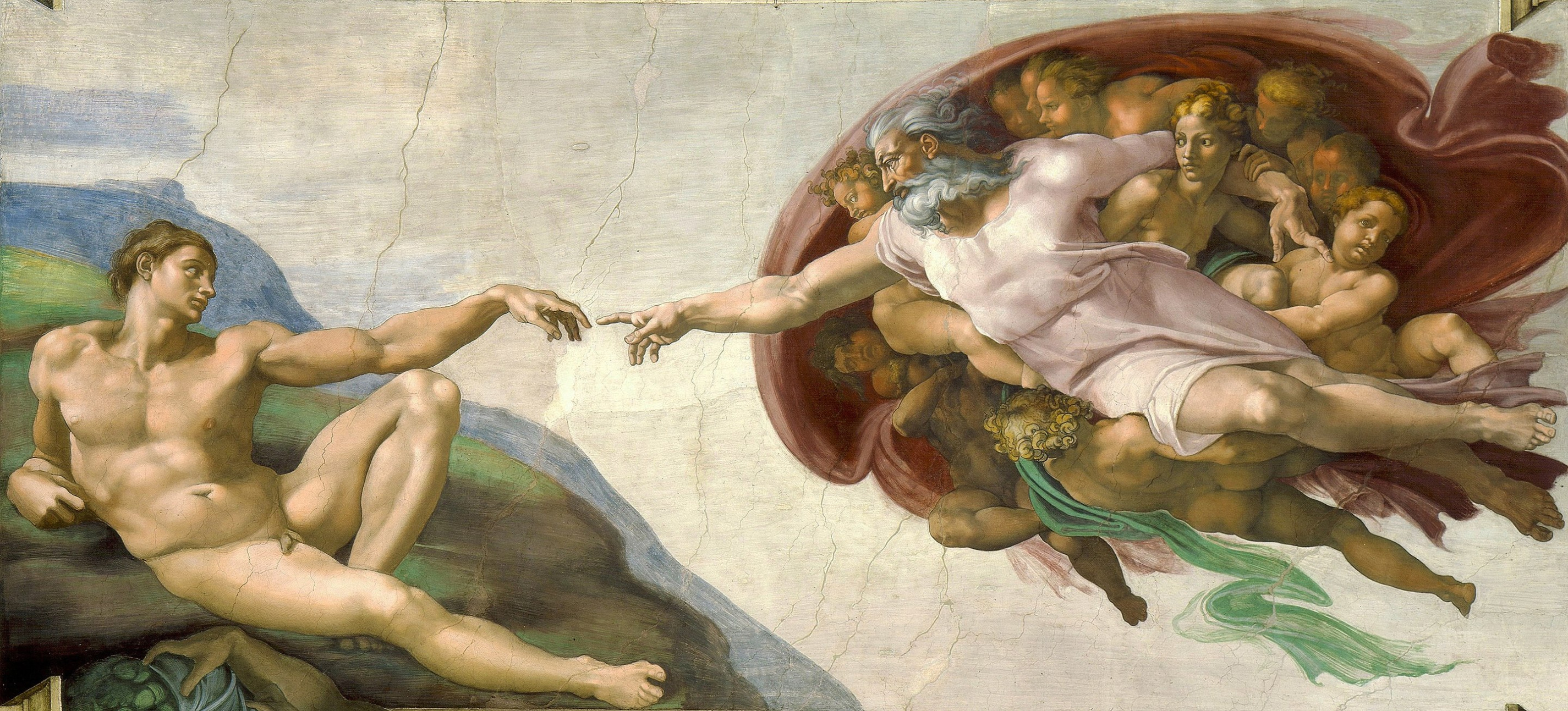 the creation of man Blank Meme Template