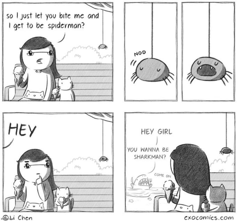 Get bitten | image tagged in comics/cartoons | made w/ Imgflip meme maker