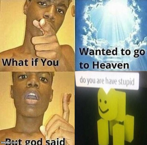 What if you wanted to go to Heaven | image tagged in what if you wanted to go to heaven | made w/ Imgflip meme maker