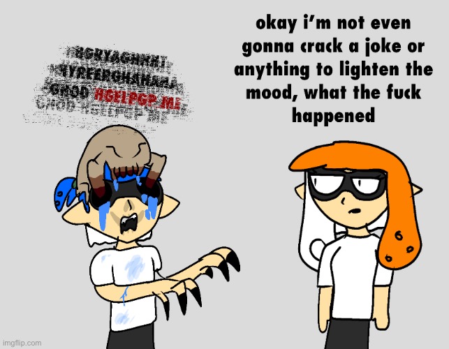 dumbass splatoon art | made w/ Imgflip meme maker