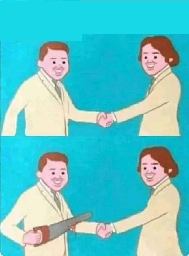 hand saw reversed Blank Meme Template