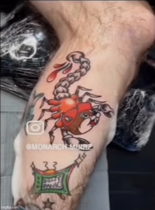 Goofy ahh tattoo | image tagged in tattoo,goofy ahh | made w/ Imgflip meme maker