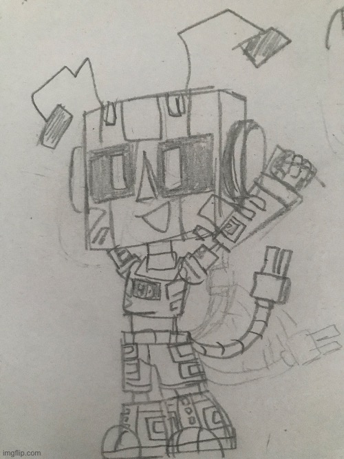 Finally, another drawing of Smol Zerobot | made w/ Imgflip meme maker