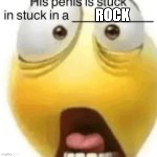 His penis | ROCK | image tagged in his penis | made w/ Imgflip meme maker