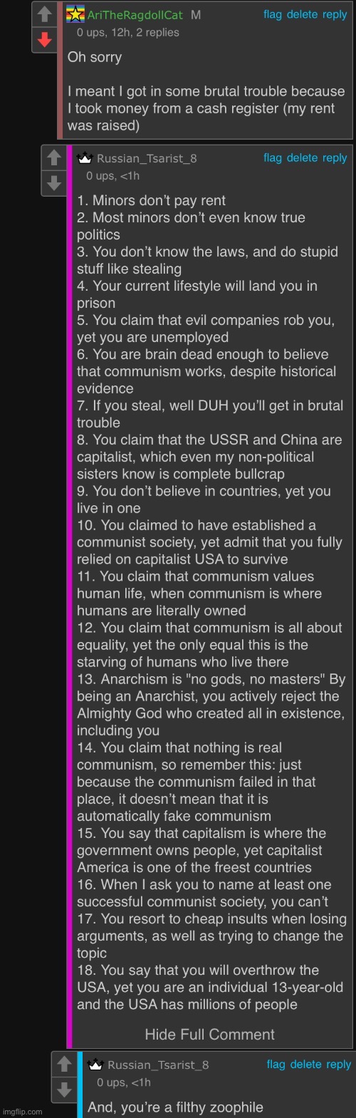 I got really, REALLY sick of her unemployed communist ass | made w/ Imgflip meme maker