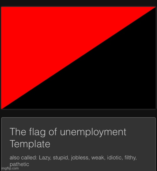 This is the anarcho-communist flag, description is self-explanatory | made w/ Imgflip meme maker