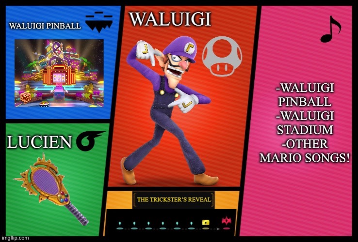 Waluigi SSBU Idea! | image tagged in super smash bros,mario | made w/ Imgflip meme maker