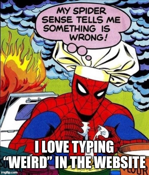 Fire | I LOVE TYPING “WEIRD” IN THE WEBSITE | image tagged in fire | made w/ Imgflip meme maker