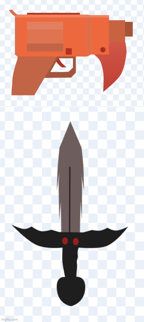 Two weapon designs in scratch | image tagged in scratch,rfg | made w/ Imgflip meme maker