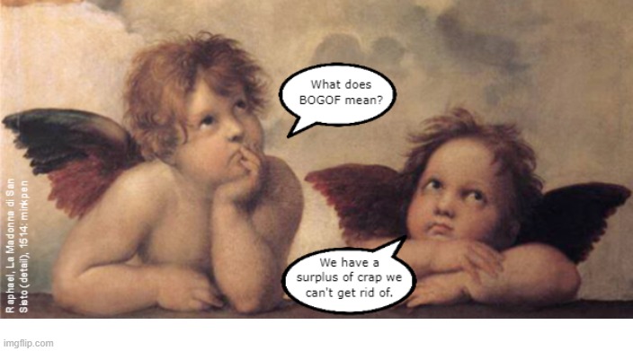 Capitalism | image tagged in artmemes,art memes,cherubs,putti,angels,shopping | made w/ Imgflip meme maker