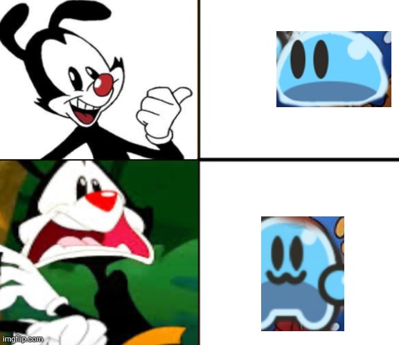 From Legend of Slime | image tagged in yakko yes/no | made w/ Imgflip meme maker