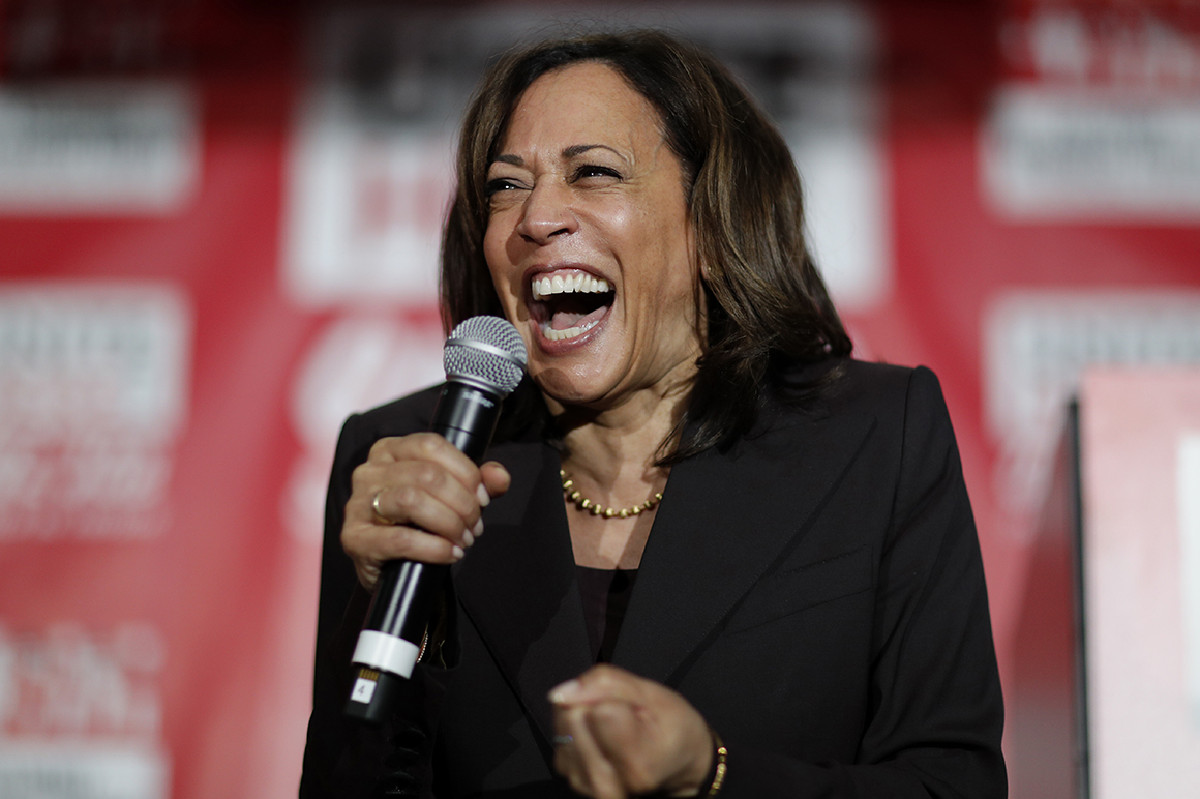 Kamala laugh Blank Meme Template