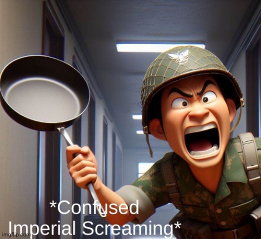 Confused Imperial/Japanese Screaming | image tagged in confused imperial/japanese screaming | made w/ Imgflip meme maker