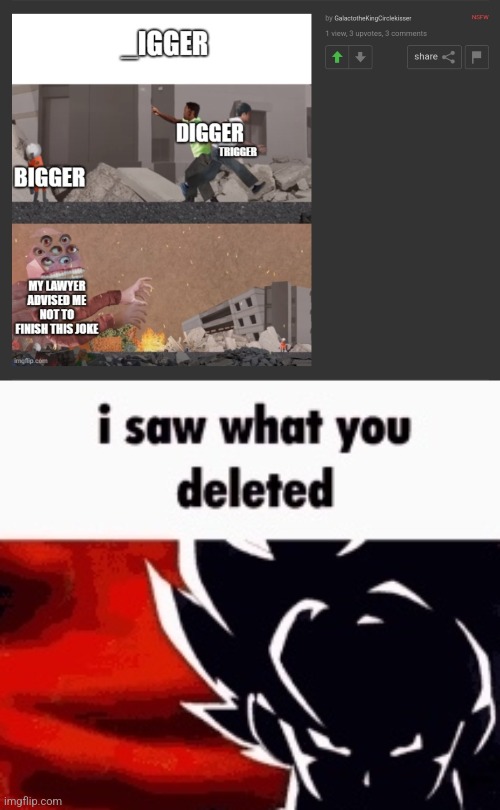 image tagged in i saw what you deleted | made w/ Imgflip meme maker