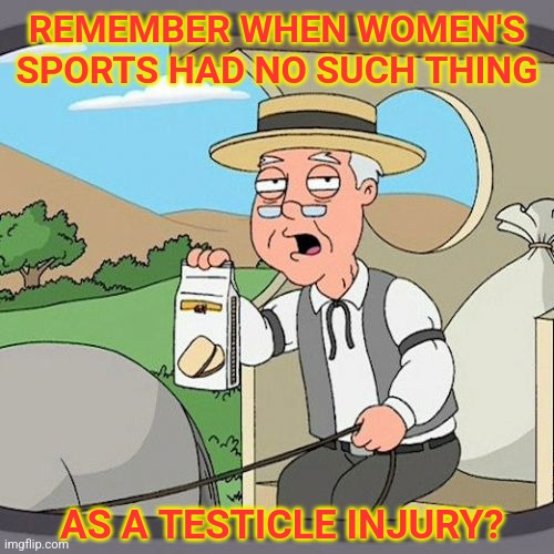 I remember | REMEMBER WHEN WOMEN'S SPORTS HAD NO SUCH THING; AS A TESTICLE INJURY? | image tagged in womens rights,testicles,transgender,pepperidge farm remembers | made w/ Imgflip meme maker