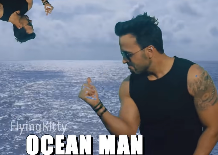 Ocean man Blank Meme Template