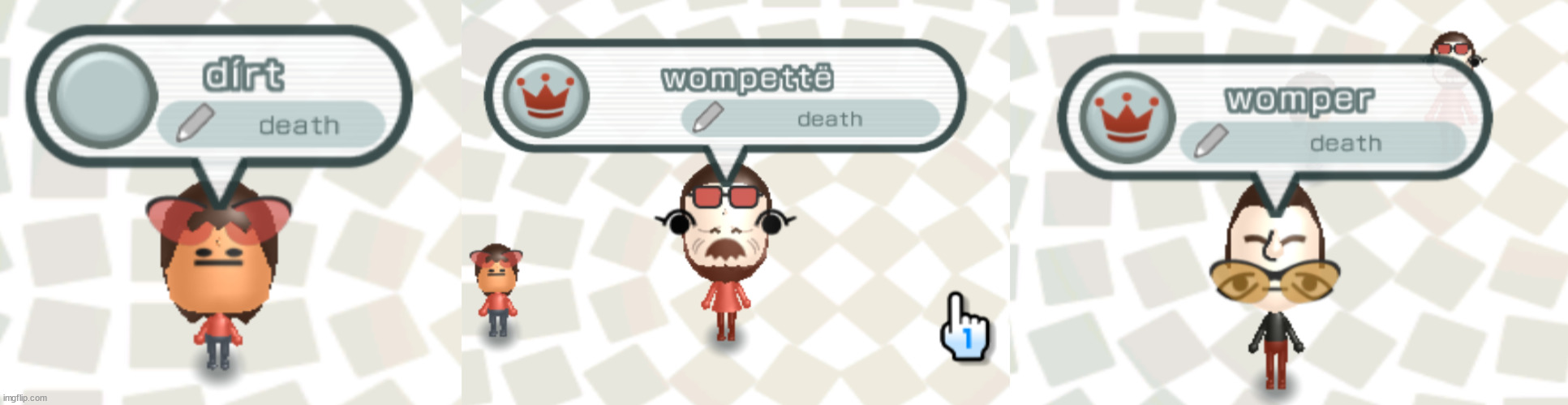 say hi to dirt, wompette and womper | made w/ Imgflip meme maker