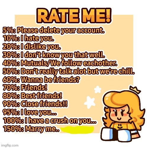 rate me starla.star edition (from twitter) | image tagged in rate me starla star edition from twitter | made w/ Imgflip meme maker