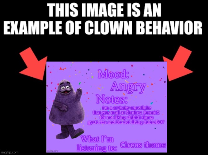 This image is an example of clown behavior dark mode | image tagged in this image is an example of clown behavior dark mode | made w/ Imgflip meme maker