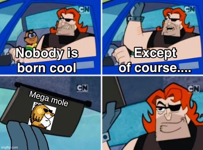 MEGA MOLE | Mega mole | image tagged in nobody is born cool,super mario world,fun,memes,meme,funny memes | made w/ Imgflip meme maker