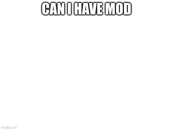 CAN I HAVE MOD | made w/ Imgflip meme maker