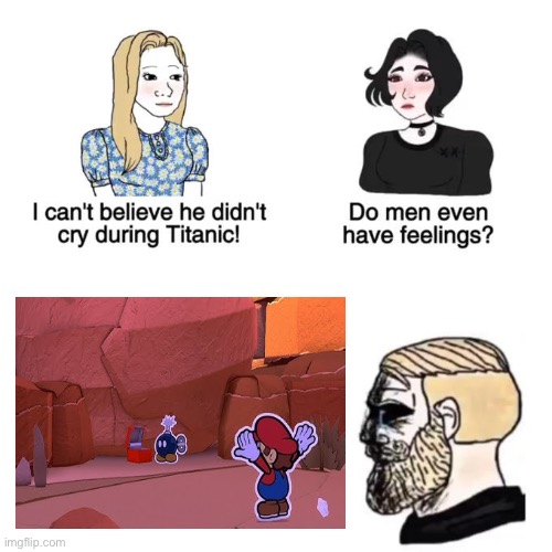 Only Paper Mario fans will understand. | image tagged in i cant believe he didnt cry | made w/ Imgflip meme maker