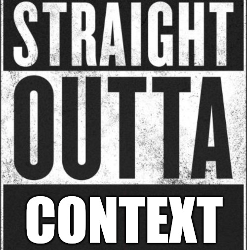 Straight Outta Context Blank Meme Template