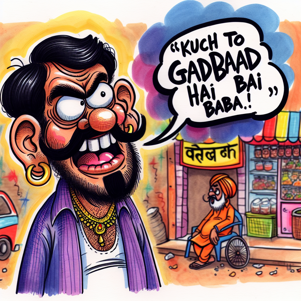 kuch to gadbad hai re baba Blank Meme Template