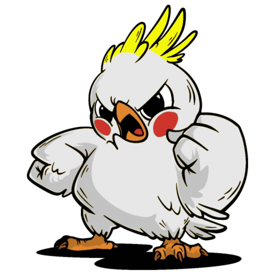 angry cockatoo Blank Meme Template