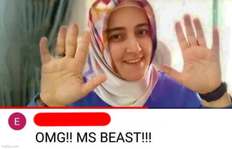 OMG MS BEAST | image tagged in omg ms beast | made w/ Imgflip meme maker
