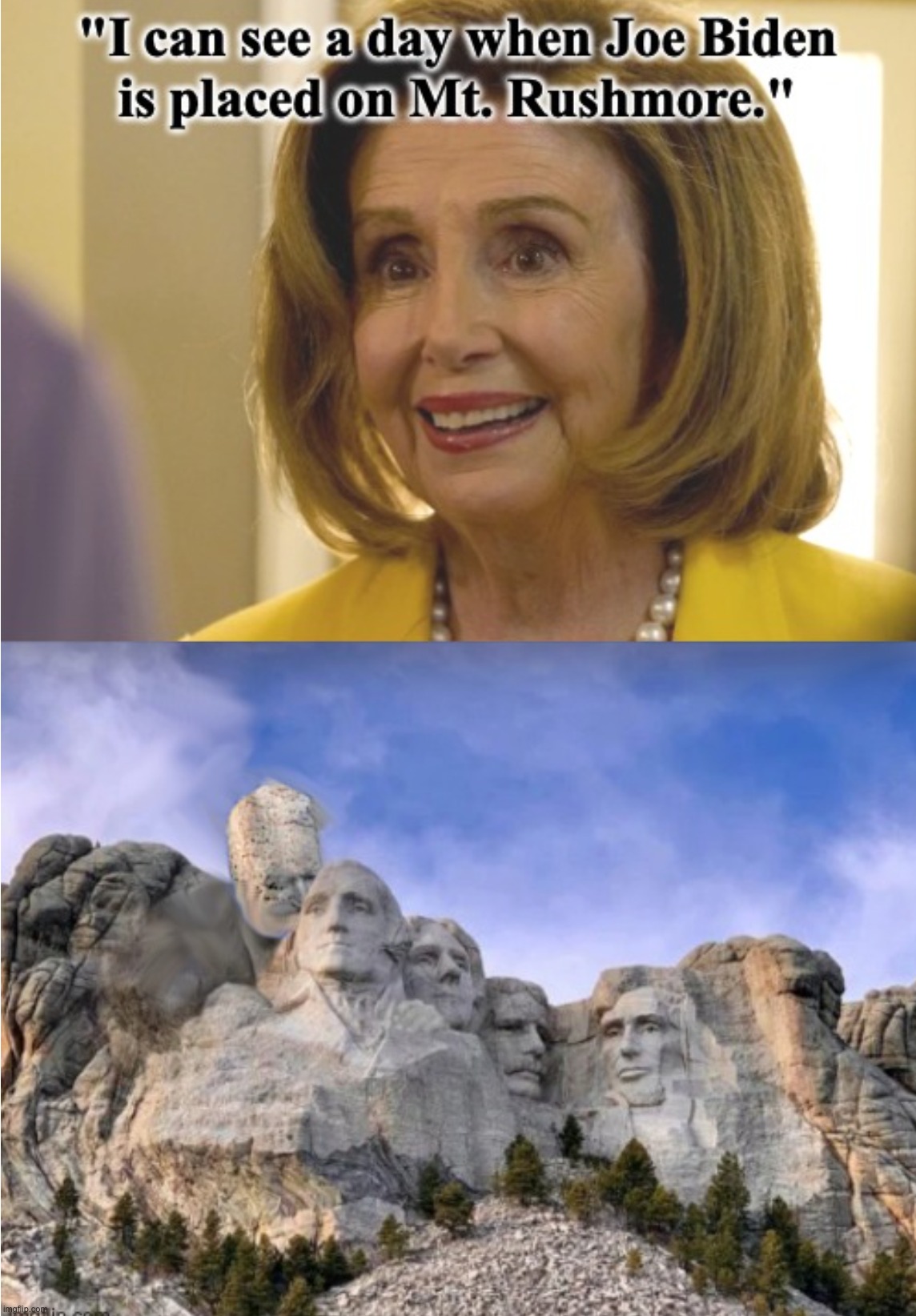 Nancy's been hittin' the wine again. | image tagged in pelosi,biden,democrats | made w/ Imgflip meme maker