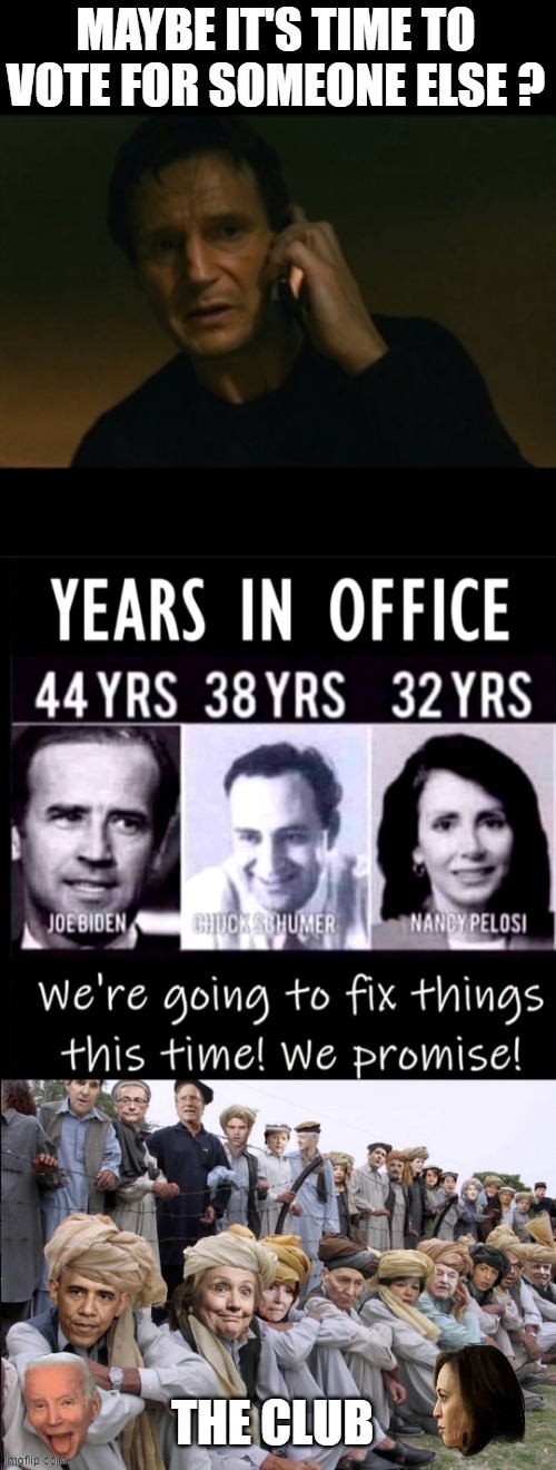 Anyone in office over 8 years vote um out, if you leave um there longer, they'll never leave,SAY no to corrupt criminals | made w/ Imgflip meme maker