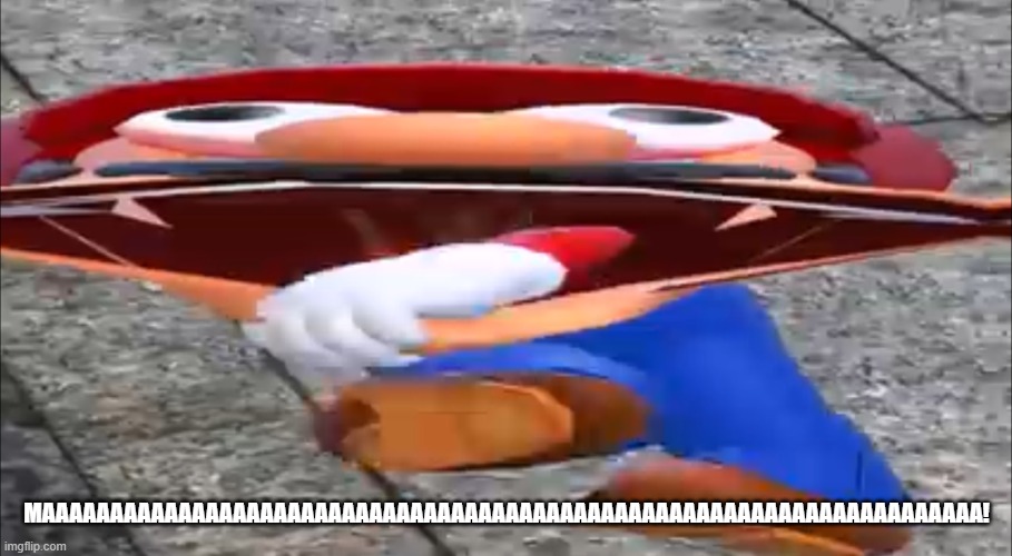 maaaaaaaaaaaaaaaaaaaaaaaaaaaaaaaaaaaaaaa! | MAAAAAAAAAAAAAAAAAAAAAAAAAAAAAAAAAAAAAAAAAAAAAAAAAAAAAAAAAAAAAAAAAAAAA! | image tagged in smg4 mario screaming,memes | made w/ Imgflip meme maker