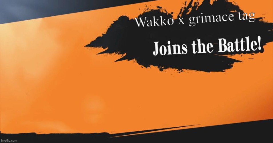 Smash Bros. | Wakko x grimace tag | image tagged in smash bros | made w/ Imgflip meme maker