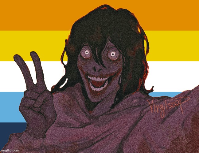 Jeff likes the gays??? (?!NOT CLICBATE!?) | image tagged in creepypasta,jeff the killer | made w/ Imgflip meme maker