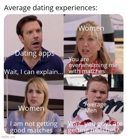 Dating apps in a nutshell (sorry for not posting in a while I took a break) | image tagged in memes,funny,dating apps,dating,sad but true | made w/ Imgflip meme maker