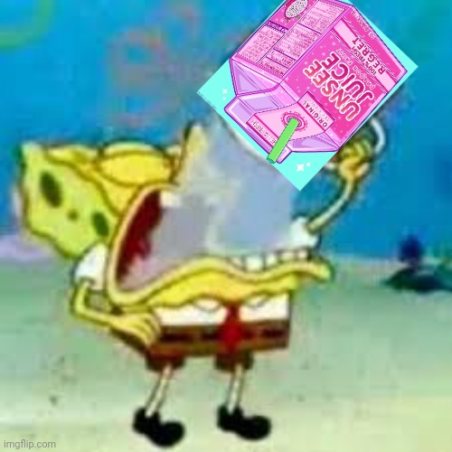 spongebob chugs bleach | image tagged in spongebob chugs bleach | made w/ Imgflip meme maker