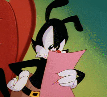 Yakko pissed at whatever the hell he's reading Blank Meme Template