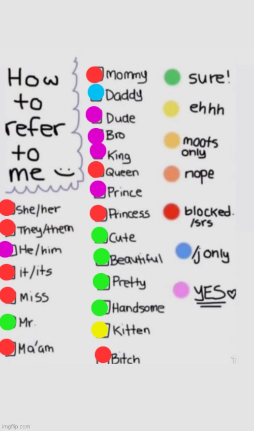 How To Refer To Me :) | image tagged in how to refer to me | made w/ Imgflip meme maker