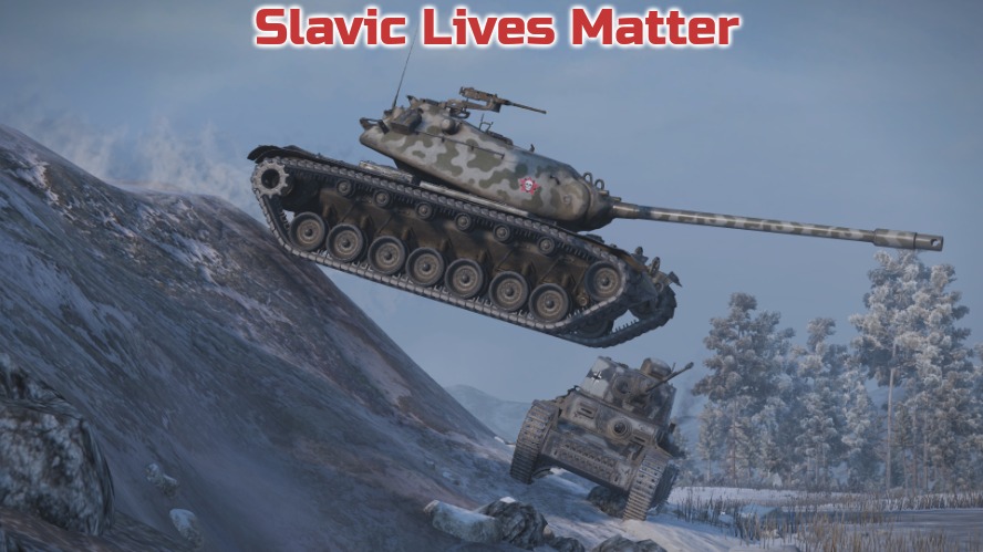 stunt man | Slavic Lives Matter | image tagged in stunt man,slavic | made w/ Imgflip meme maker