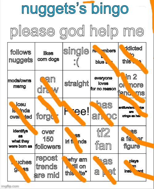 ℑ'? ? ?????? ?? ??? ???? ???? ??? ????? | image tagged in nuggets s bingo | made w/ Imgflip meme maker