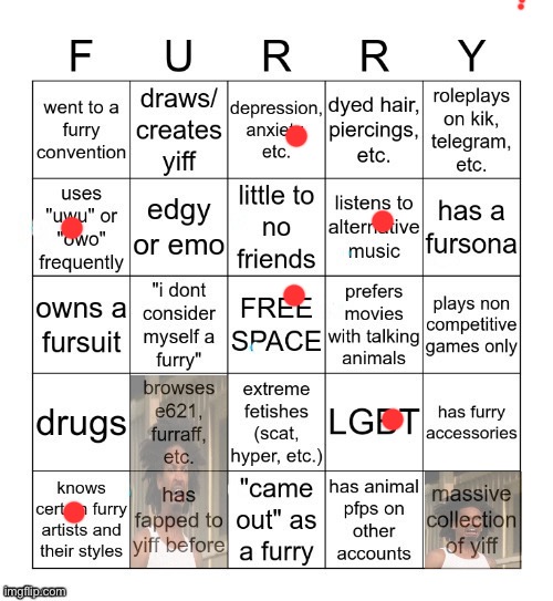 WHAT IS THIS BINGO | image tagged in furry bingo v2 | made w/ Imgflip meme maker