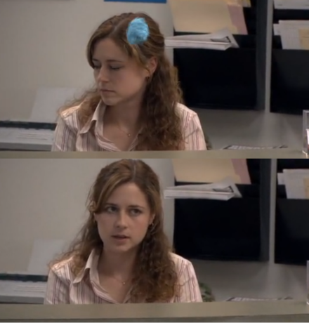 The office Pam Blank Meme Template