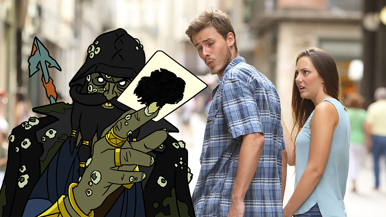 Girlfriend or Davy Jones' offer Blank Meme Template