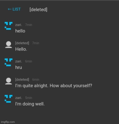 last time i talked to trez before they deleted | made w/ Imgflip meme maker