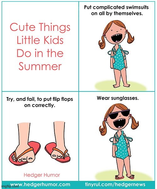 image tagged in little kid,kids,swimsuit,flip flops,sunglasses,summer | made w/ Imgflip meme maker