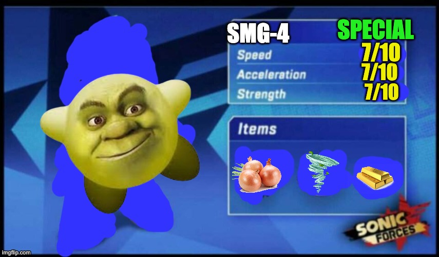 [UPDATED] Sonic Forces Meme Battle | SPECIAL; SMG-4; 7/10; 7/10; 7/10 | image tagged in updated sonic forces meme battle | made w/ Imgflip meme maker