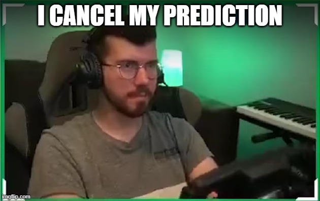 I cancel my prediction | I CANCEL MY PREDICTION | image tagged in youtube,f1 | made w/ Imgflip meme maker