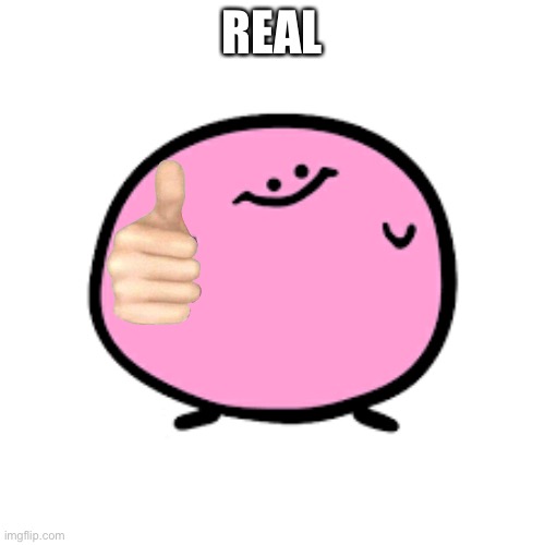 Kirbo | REAL | image tagged in kirbo | made w/ Imgflip meme maker