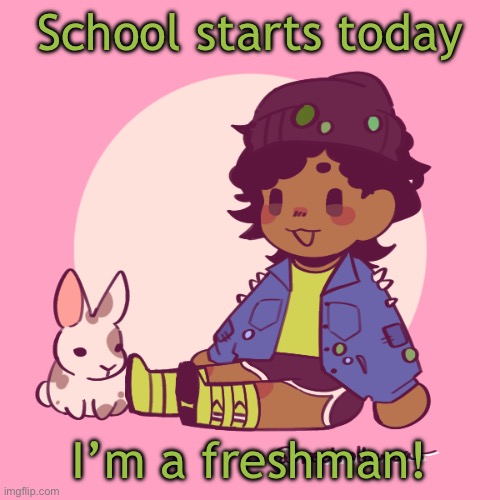 I’d rather stay home and play phighting and pressure tho | School starts today; I’m a freshman! | image tagged in silly_dip | made w/ Imgflip meme maker